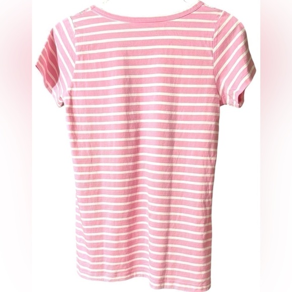 Cruisewear Couture Pink Stripe V-Neck Top Striped Resort wear Women's Medium - Picture 5 of 10